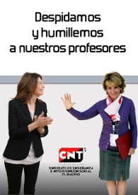 La CNT con la huelga de los trabajadores de la enseñanza pública madrileña