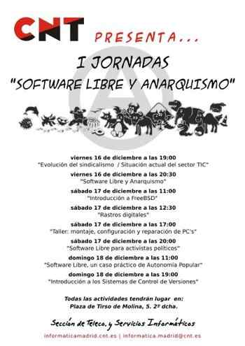 I Jornadas Software Libre y Anarquismo