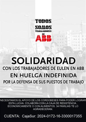 Piquete informativo en ABB Madrid en solidaridad con los huelgistas de Córdoba
