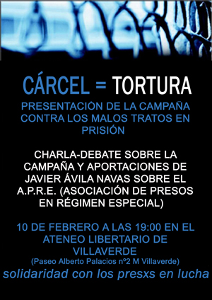 Charla-Debate sobre la tortura en las Cárceles