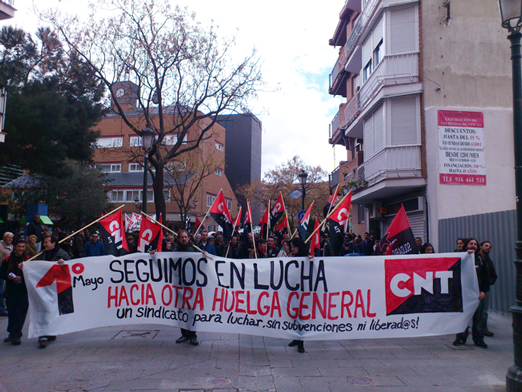 ¡De norte a sur… Crónica y fotos del 1º Mayo de CNT en Alcorcón y Sierra Norte de Madrid