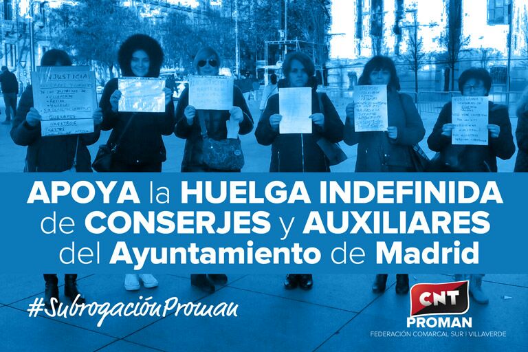 17M | Los conserjes y auxiliares de información de Madrid llevan a juicio a las empresas contratistas y al Ayuntamiento