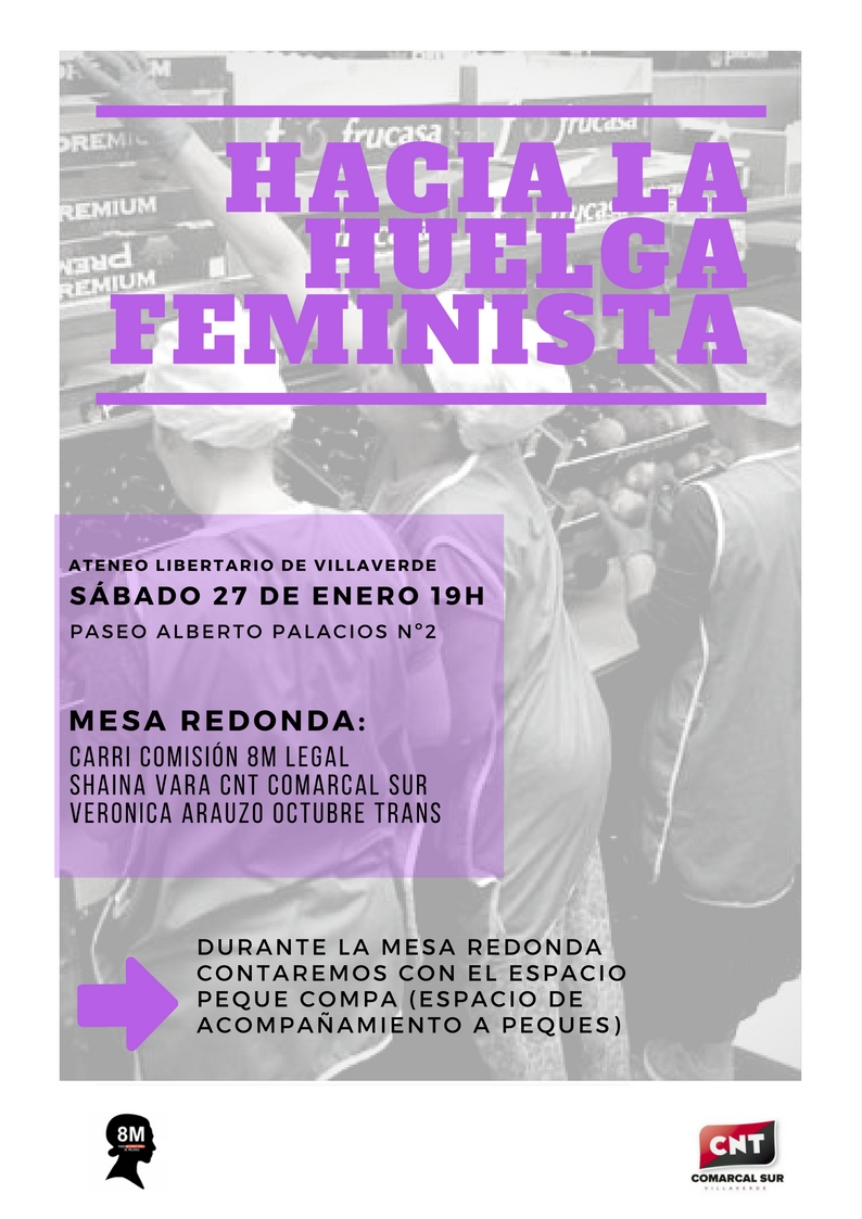 27 enero: Hacia la huelga feminista en Villaverde