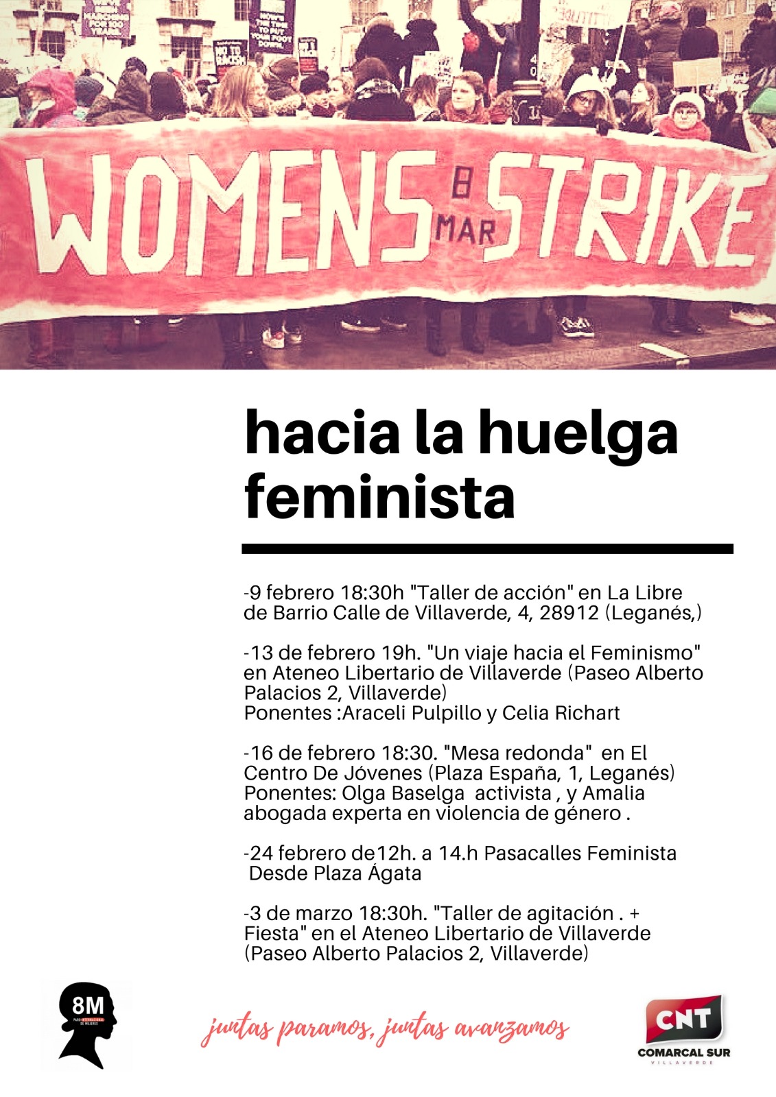 CNT Comarcal Sur se mueve hacia la huelga feminista