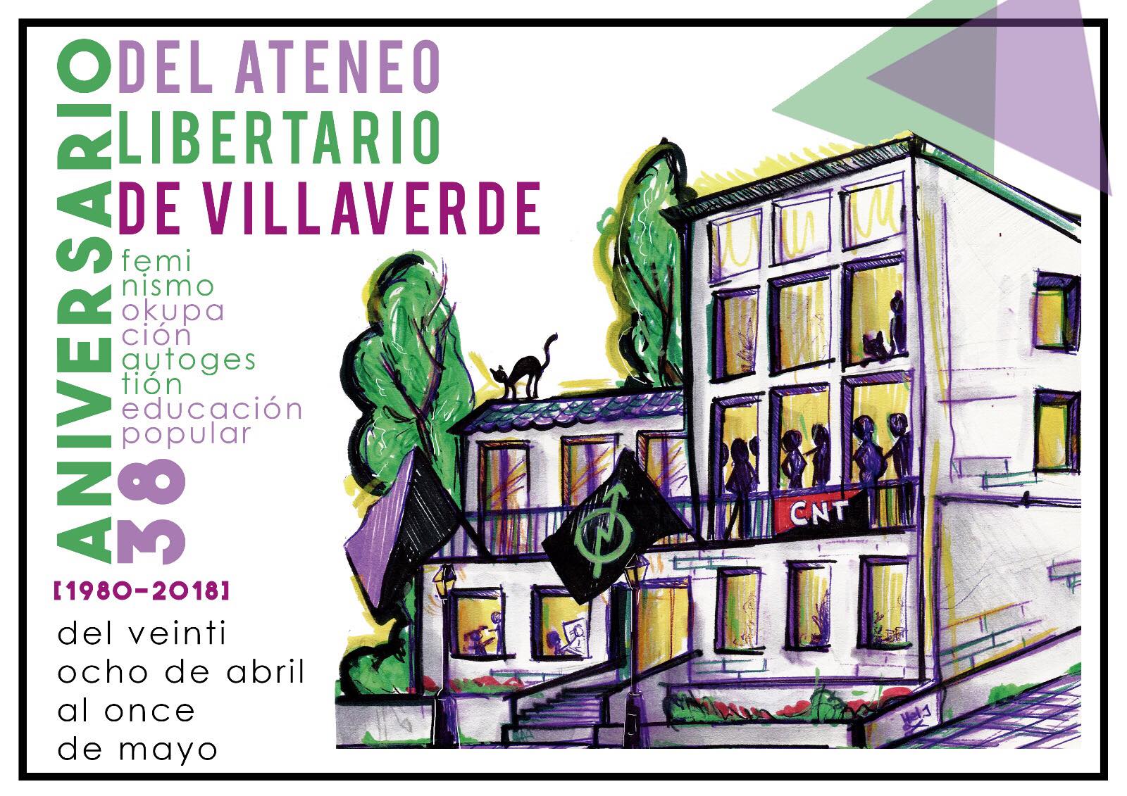 XXXVIII Aniversario del Ateneo Libertario de Villaverde | Feminismo, okupación y autogestión