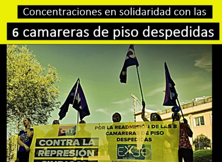 Actos en apoyo a las camareras de piso en Getafe y Leganés