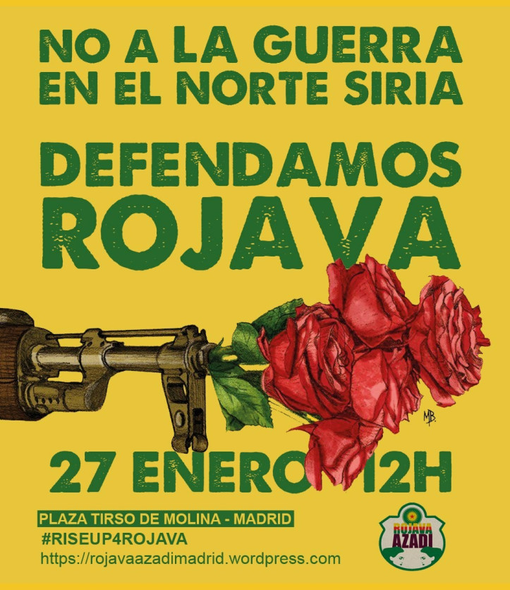 [27-E] No a la guerra en el Norte de Siria. Defendamos Rojava.