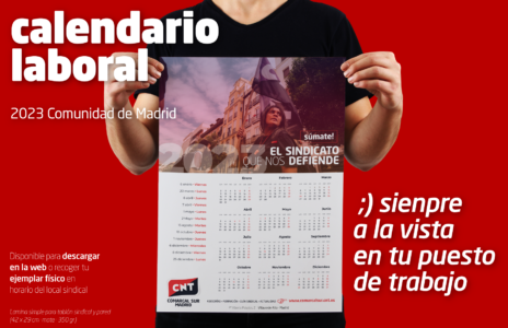 Calendario laboral 2023 para la Comunidad de Madrid