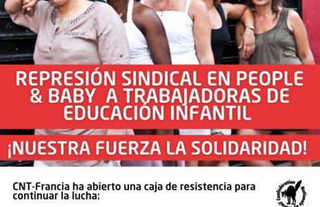 Solidaridad Internacional ante represión sindical en People & Baby
