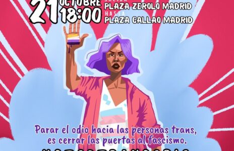 Octubre Trans | Manifestación día 21 en Madrid, CNT se suma a la convocatoria