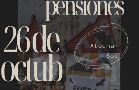 CNT apoya la jornada por las pensiones del 26 de octubre en Madrid