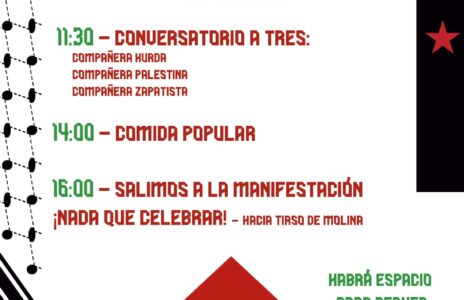 12 de Octubre. Descolonicémonos. Conversatorio con compañeras de Kurdistán, Palestina y Chiapas