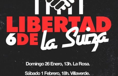 8F: Camino a la manifestación en apoyo a las 6 de La Suiza